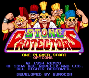 Stone Protectors (Japan) screen shot title